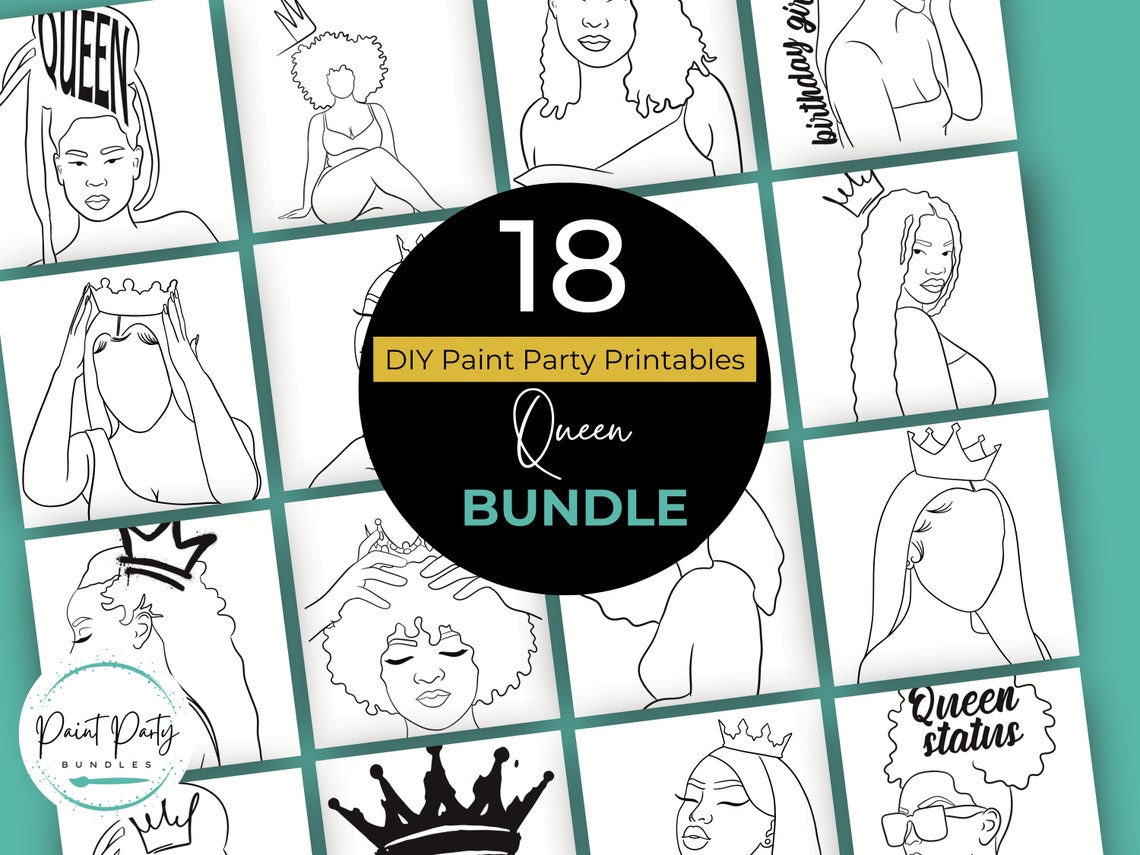 Adult Paint Party Printable Bundle DIY Paint Party Printable Printable ...