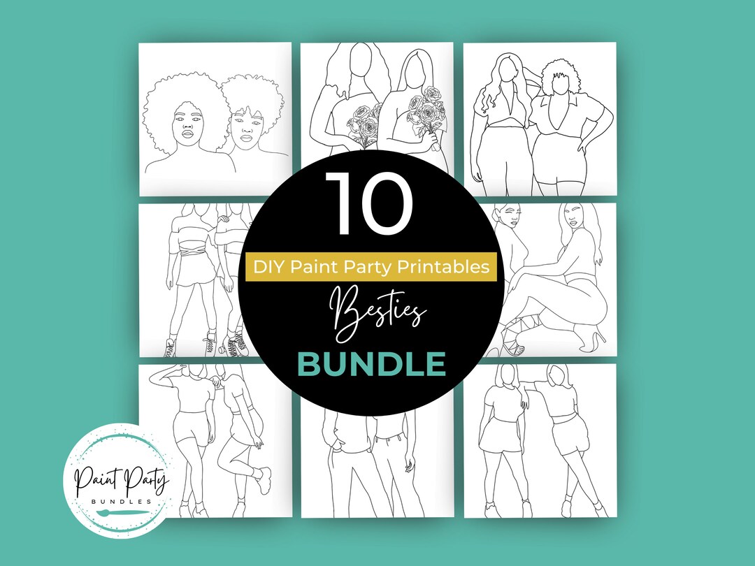 Adult Paint Party Printable Bundle| DIY Paint Party Printable ...