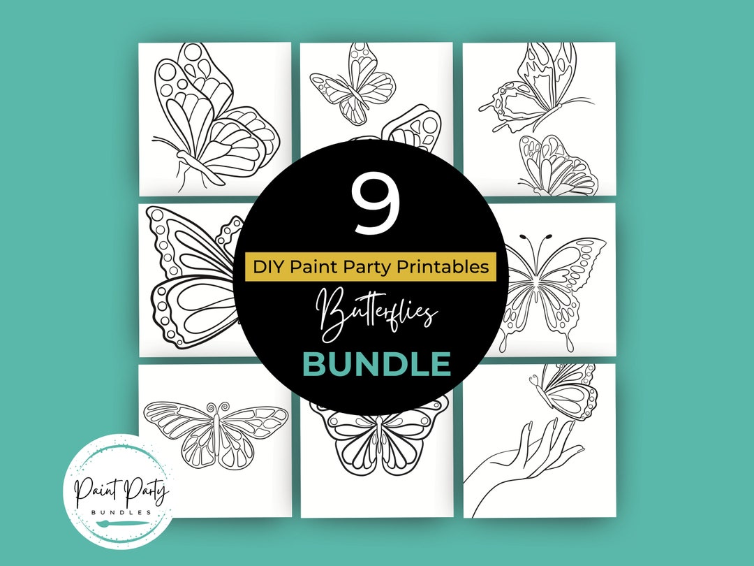 Adult Paint Party Printable Bundle| DIY Paint Party Printable ...