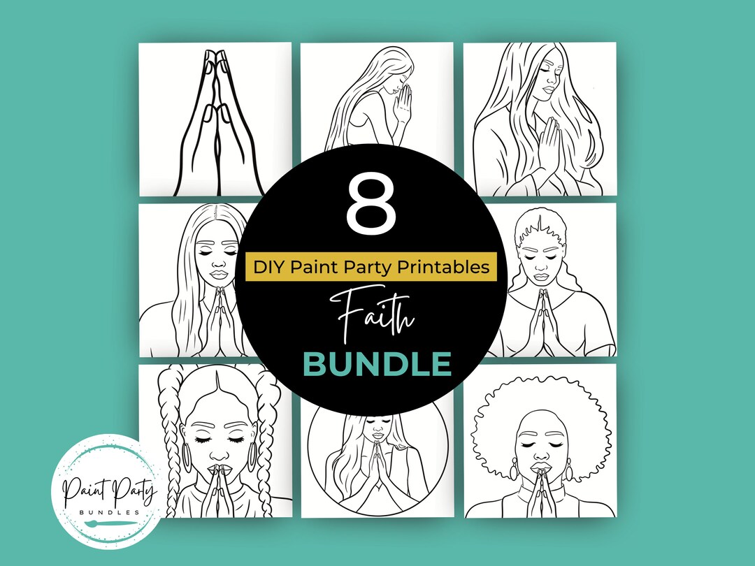 Adult Paint Party Printable Bundle| DIY Paint Party Printable ...
