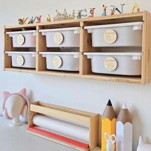 Custom Wooden Toy Storage Labels: Nursery Playroom Decor