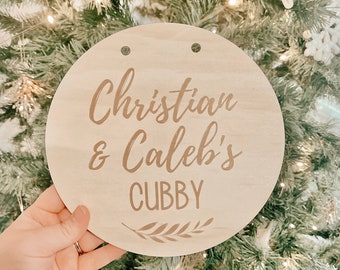 Personalized Wooden Cubby House Sign: Kids Play Decor