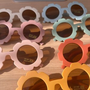 Kids sunglasses / Kids birthday gift / Flower sunglasses / First birthday gift / Second birthday gift / Third birthday gift image 1