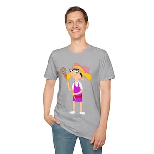 Lacrosse T-Shirt - Funny Cartoon Girls Tee - Helga Pataki Style - Retro 90s Lacrosse Shirt - Lax Player Gift - Youth & Adult Sizes