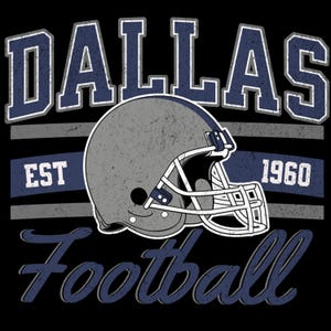 Futebol americano vintage de Dallas PNG