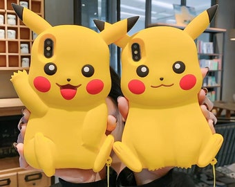 Cute Pokemon Phone Case For Iphone Pikachu Figures Phone Case 11 12 13 Pro Max  X XS XR Anime Kawaii Toys Best Birthday Present