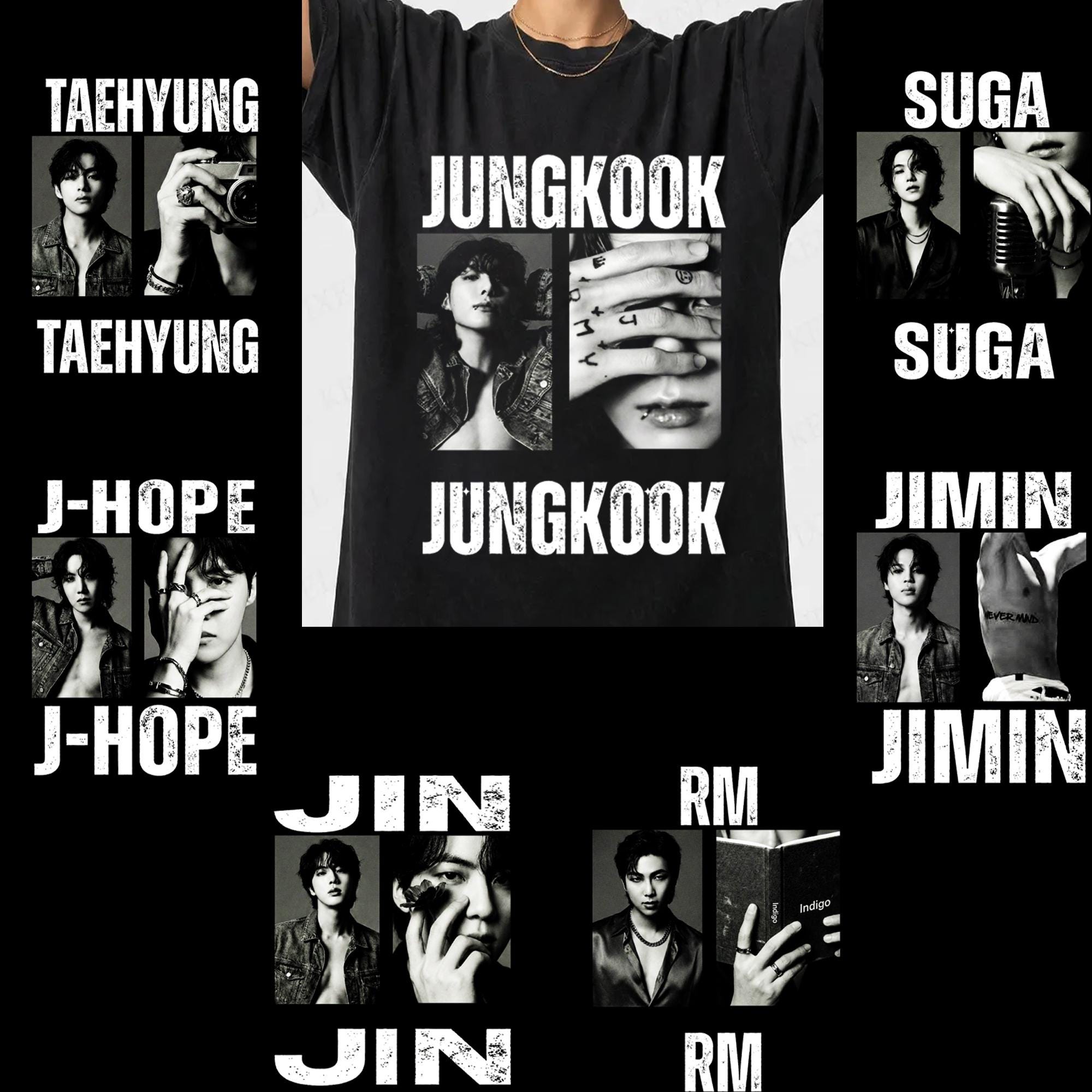 BTS Member Signatures Png Bundle, Jungkook, Jin, RM, Suga, J-hope ...