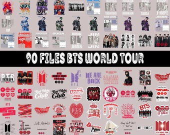 90 PNG Gira Mundial de BTS 2026, Paquete PNG de la Gira Mundial Arirang de BTS 2026, PNG de concierto de BTS, Merchandising de regreso de BTS, PNG de conciertos (Descarga digital)