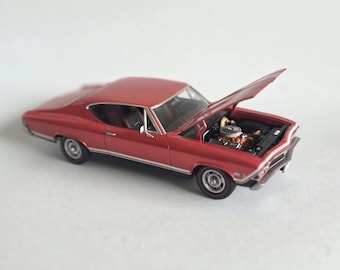 Coche modelo a escala 1/24 del Chevy Chevelle SS del 68