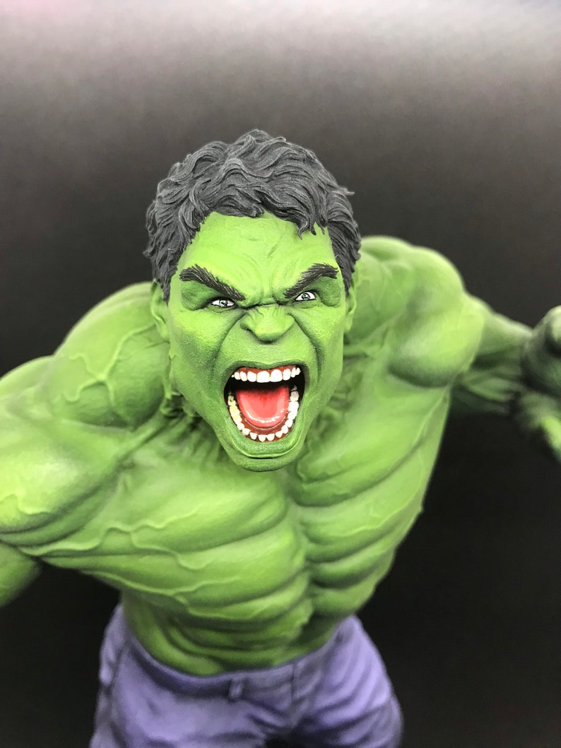 The Incredible Hulk Resin Statue V1 resin 3D Printed Figure Etsy