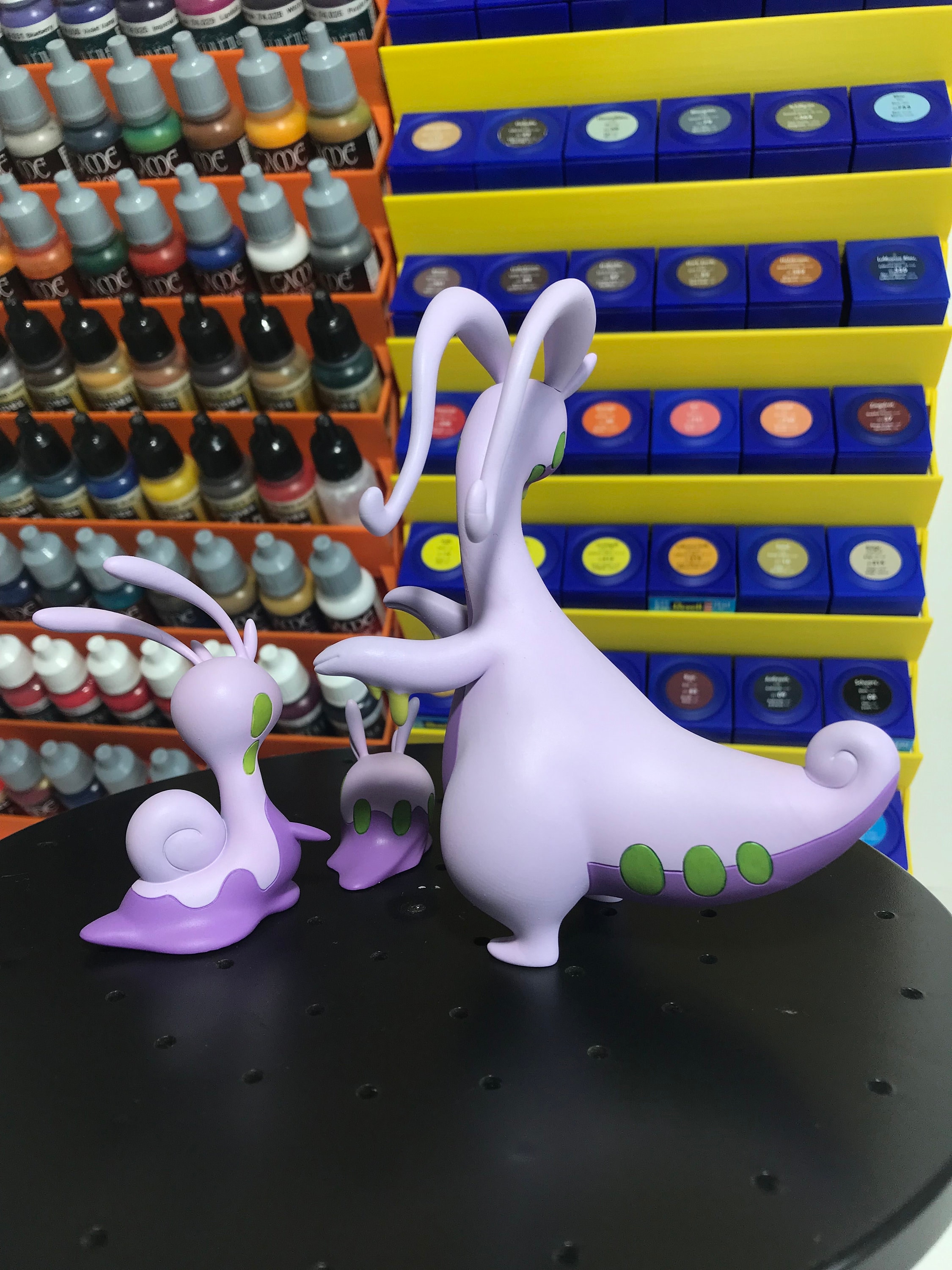 Goodra, Sliggoo, Goomy 3D Printed Resin Figure (READ