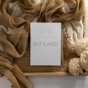 Maquette de carte 5x7, parfaite pour les invitations, les cartes de vœux, les mariages ou les maquettes de date