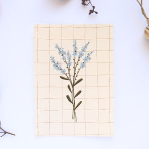 Cadeaux pour ne pas m'oublier | Décoration murale de chambre à coucher | postale botanique | Lot de 3 cartes postales | Impression A6