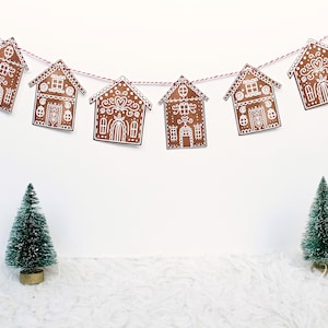 Kerstslinger van Gingerbread House: feestelijke kerstversiering
