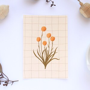 Art mural fleurs | Art mural botanique | Lot de 3 cartes postales | Impression A6 | Décoration d'intérieur champêtre