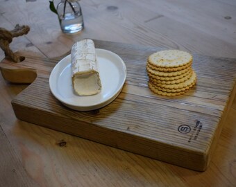 Serving Board, Cheese Board, Recycled Wood with rope handle, choice of finish/length