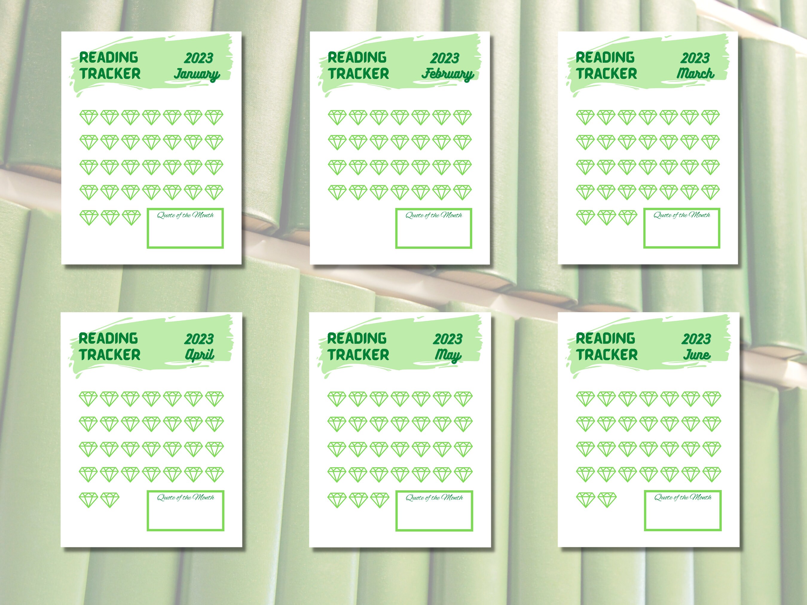 Reading Tracker 2023 Printable Reading Log for Adults - Etsy UK