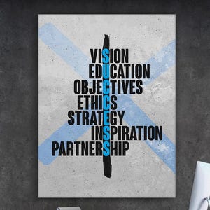 Key To Success Canvas Print  Office Wall Art for Business Decor  Corporate Identity Inspiration