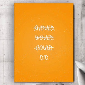 Inspirational Quote Canvas Print Wall Office Decor Motivational Modern Art Inspiration Motivation Quotes Entrepreneur Decoration Pop Art