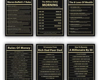 Financial Planning Kit 30 PRINTABLES Wealth Guide Budget Tracker  Savings Challenge