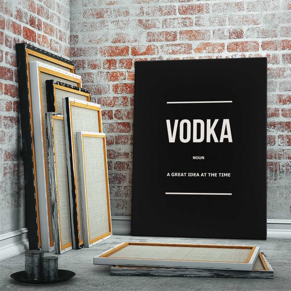 Vodka Word Definition New Home Décor House Print Home Framed Art Modern Wall Art 