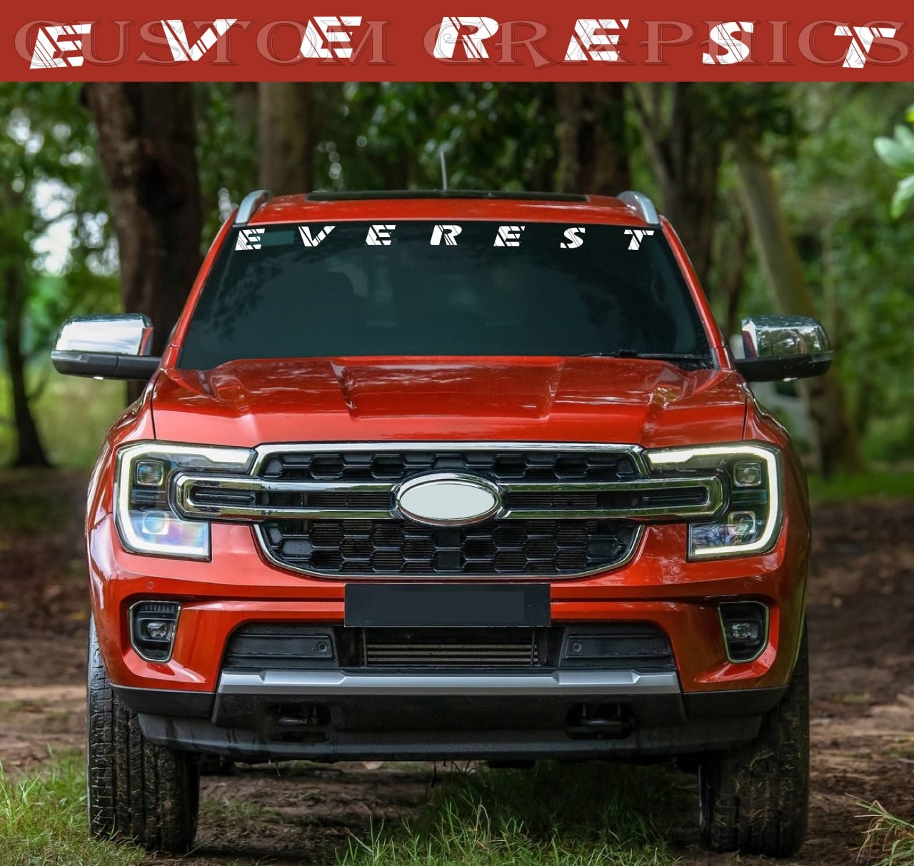 Vinyl Sticker Compatible With Everest New 2 Color Hood Window - Etsy Vinyl Sticker Compatible With Everest New 2 Color Hood Window - Etsy