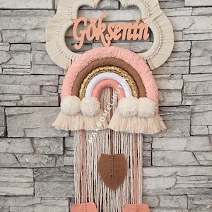 Handgefertigter Makramee Wandbehang - Boho Home Decor