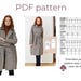 Coat Basic Pattern PDF, Jacket Pattern, Sewing Pattern , Easy Sewing ...