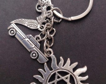 Supernatural TV series themed keyring