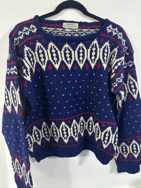 Reiss, Vintage Gunn Reiss Size Women 14 Men M Norwegian Jumper Pipt-PIt 56cm (4916)