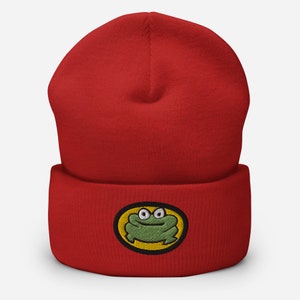 Parappa the Rapper Frog Cuffed Beanie