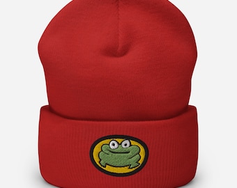 Parappa the Rapper Frog Cuffed Beanie