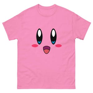 Happy Face Kirby fan t-shirt for women and men