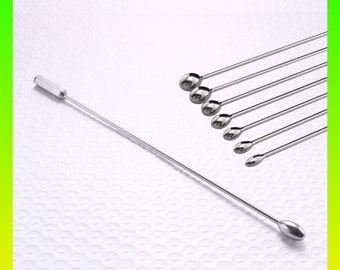 Steel Urethral Sound of 7 Sizes,Sound Rod,Catheter Sound,Urethral Plug,Sex Toy,Urethral Toy