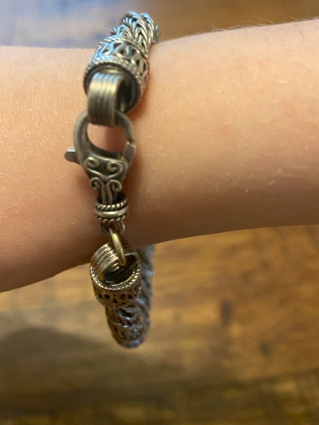 925 Sterling Silver Chain Bracelet Women Men, Euro Byzantine