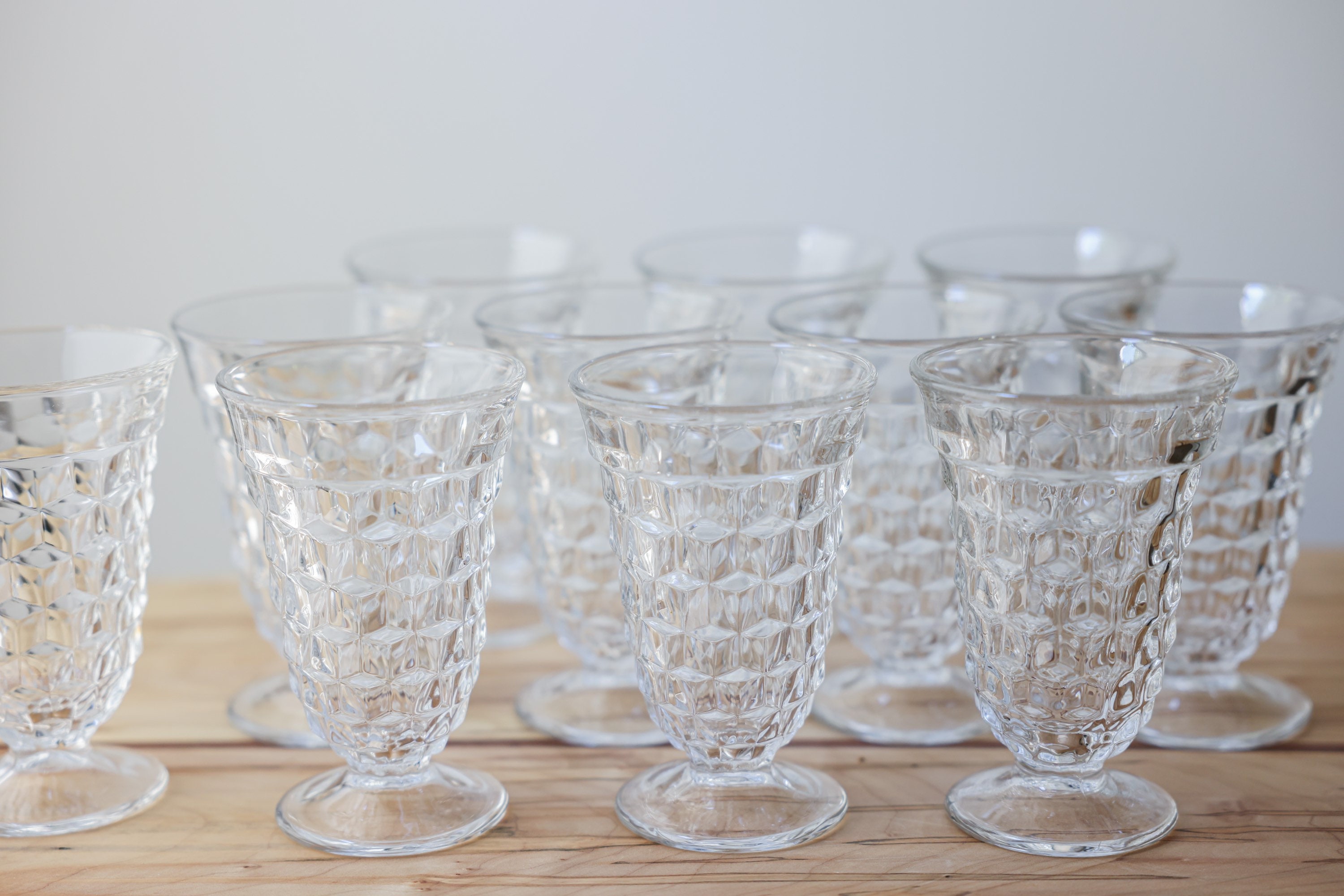 Vintage Fostoria American Iced Tea Glasses. SET of 4 in Etsy