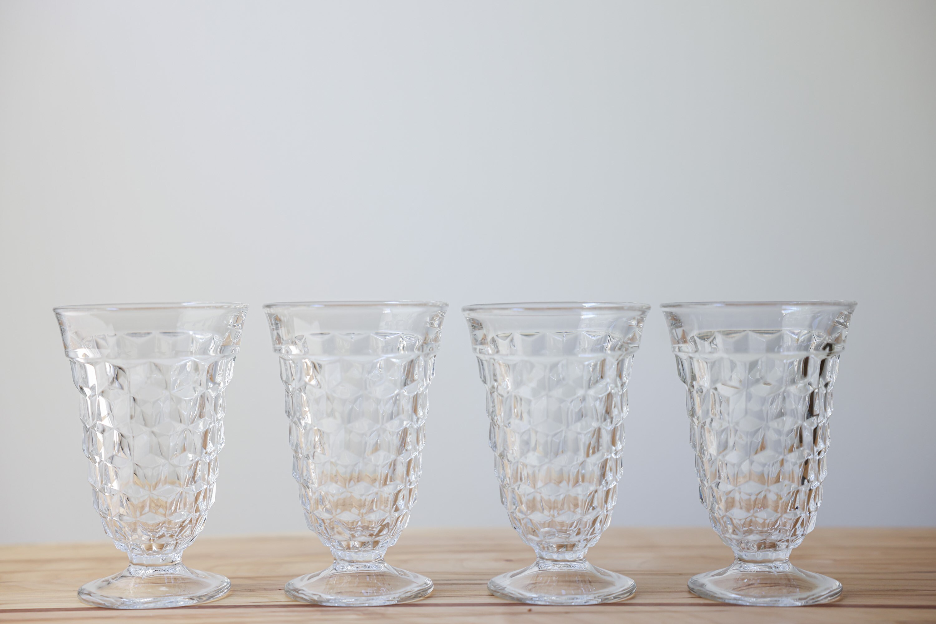Vintage Fostoria American Iced Tea Glasses. SET of 4 in Etsy