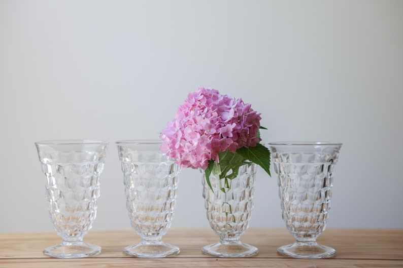 Vintage Fostoria American Iced Tea Glasses. SET of 4 in Etsy