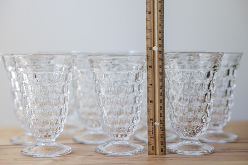 Vintage Fostoria American Iced Tea Glasses. SET of 4 in Etsy