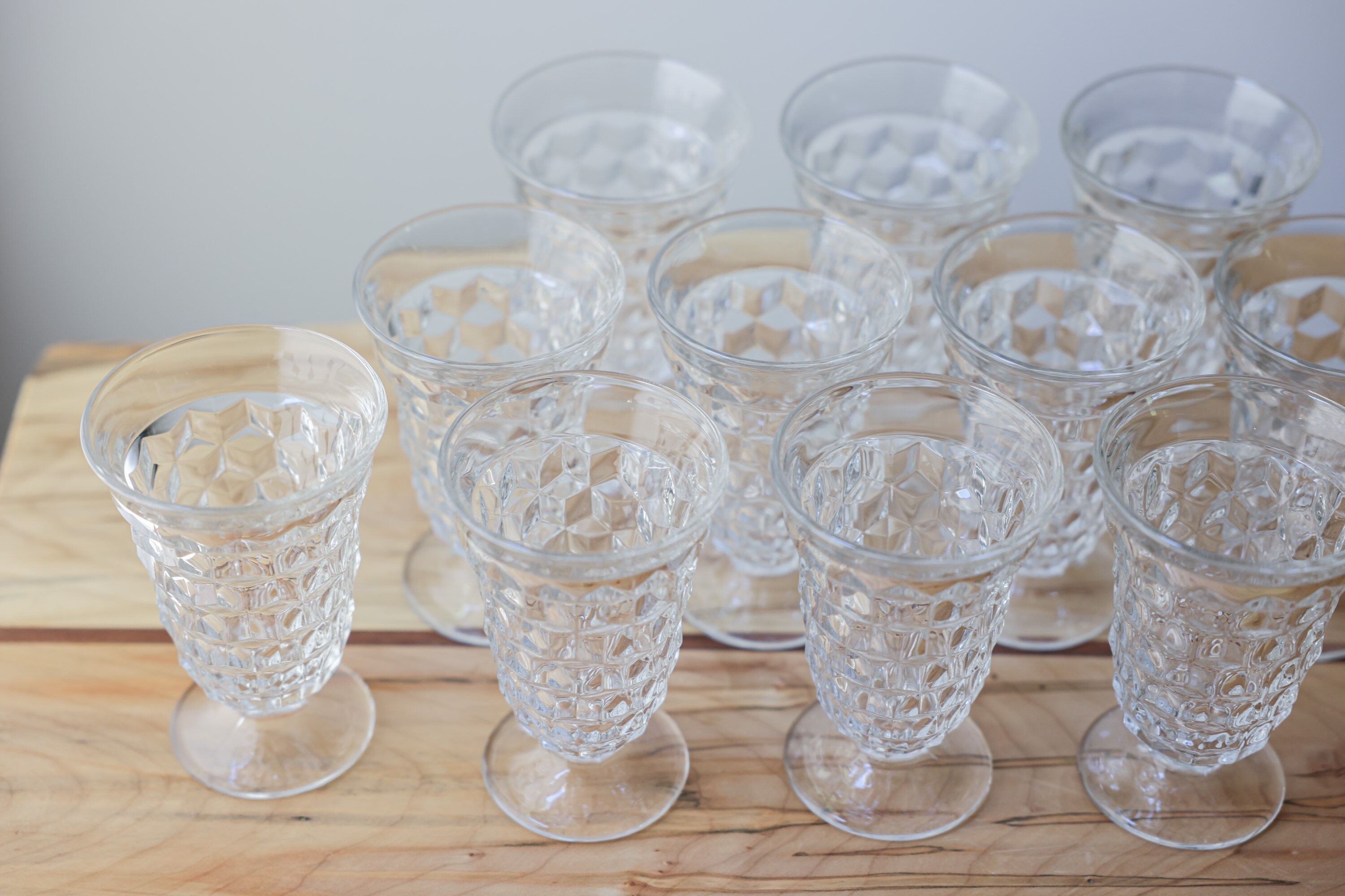 Vintage Fostoria American Iced Tea Glasses. SET of 4 in Etsy