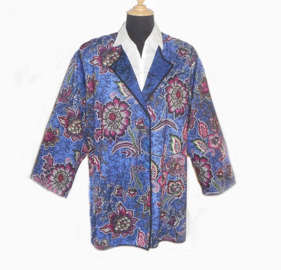 Exotic Floral Jacket (Plus) - image 1