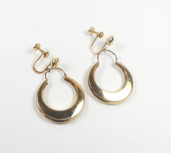 12K Gold Fill Hoop Earrings
