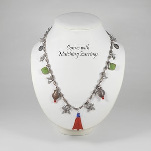 Turkish Tulip Necklace Earring Set
