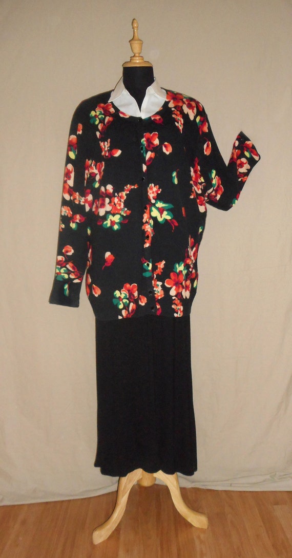 Multi Flowered Cardigan - image 2