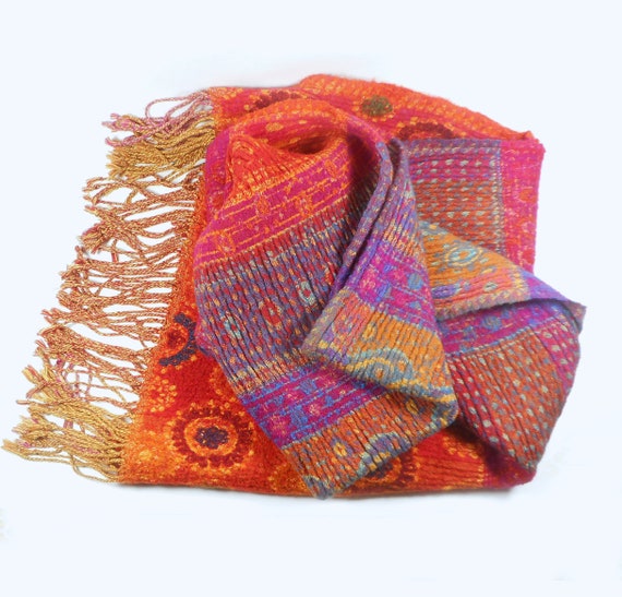 Folk Art Scarf - image 1