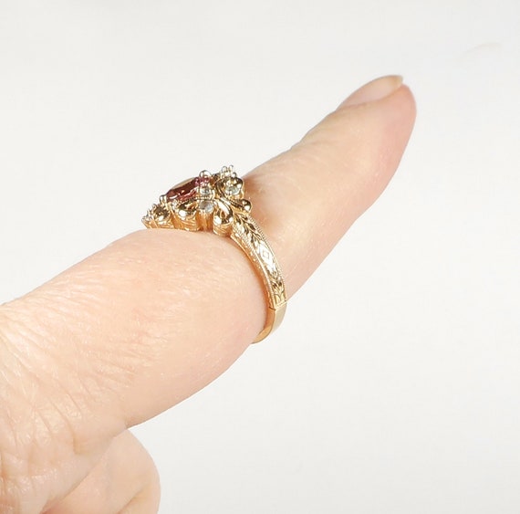 14K Victorian Style Ring - image 3