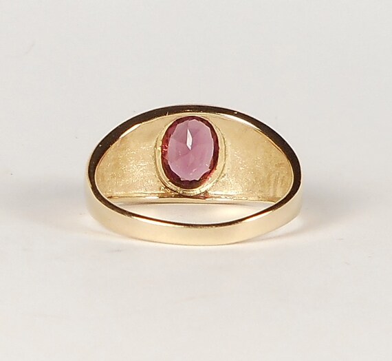 14K Rose Garnet Ring - image 4