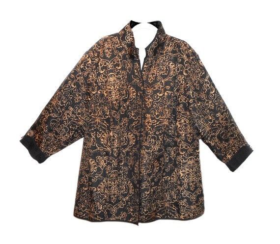 Lightly Quilted Batik Jacket - image 1