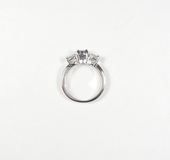 Blue Clear CZ Ring - image 4
