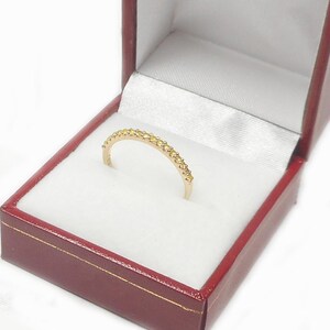 14K Yellow Sapphire Half Eternity